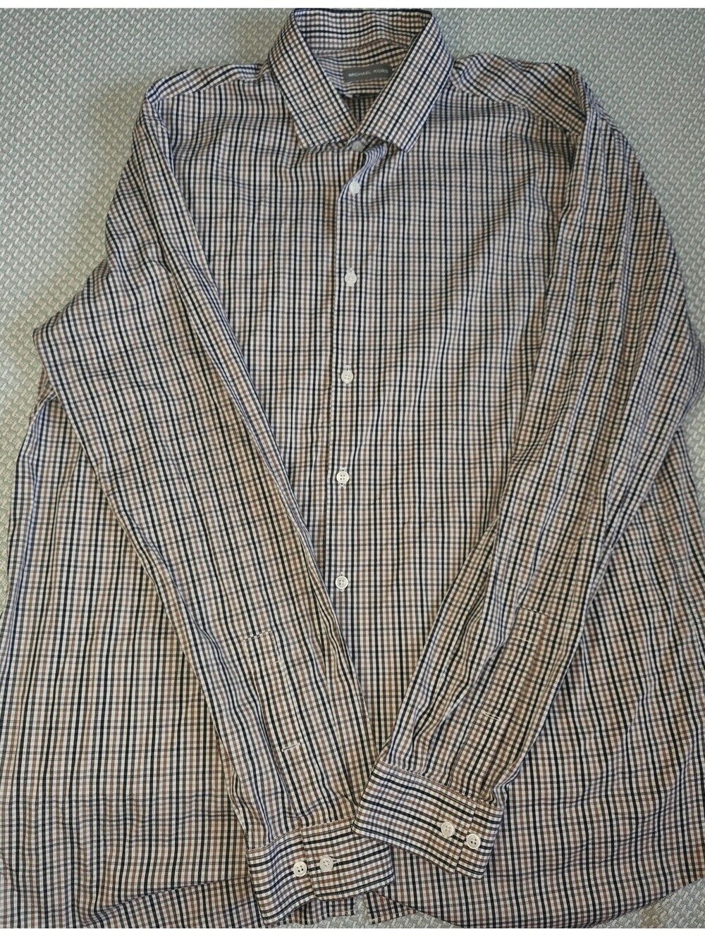 Michael Kors long sleeve men's shirt size 18 neck 36/37 sleeve